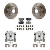 Rear Disc Brake Caliper Rotors And Ceramic Pads Kit For Toyota Camry Lexus ES350 Avalon KC8-100276T