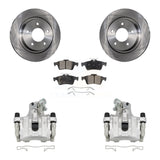 Rear Disc Brake Caliper Rotors And Ceramic Pads Kit For Mazda 3 Sport KC8-100279T
