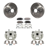 Rear Disc Brake Rotors And Ceramic Pads Kit With Calipers For Nissan Rogue Sport LEAF