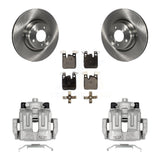Rear Brake Caliper Rotor And Ceramic Pad Kit For BMW 328i With 345mm Diameter KC8-100305T