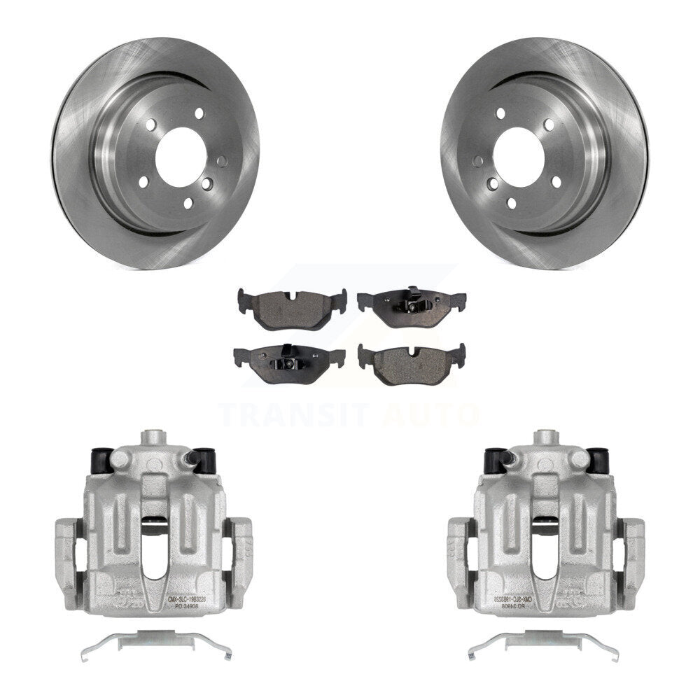 Rear Disc Brake Rotor Ceramic Pad Kit With Calipers For BMW 328i xDrive X1 328xi 325xi