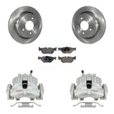 Rear Disc Brake Rotor Ceramic Pad Kit With Calipers For BMW 328i xDrive X1 328xi 325xi