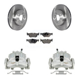 Rear Disc Brake Caliper Rotors And Ceramic Pad Kit For 2013 BMW 328i xDrive 3.0L