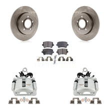 Load image into Gallery viewer, Rear Disc Brake Rotors And Ceramic Pads Kit With Calipers For Audi A4 Quattro