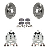 Rear Brake Rotors & Ceramic Pad Kit With Calipers For 2009 Audi A4 Quattro Convertible