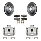 Rear Brake Caliper Rotor Ceramic Pad Kit For GMC Acadia Buick Enclave Chevrolet Traverse KC8-100323T