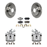 Rear Disc Brake Caliper Rotors And Ceramic Pads Kit For Mini Cooper KC8-100327T
