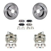 Charger l'image dans la galerie, Rear Disc Brake Rotors And Ceramic Pads Kit With Calipers For 2012-2017 Kia Rio