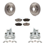 Rear Disc Brake Caliper Rotors And Ceramic Pads Kit For Ford Mustang KC8-100329T