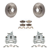 Rear Disc Brake Caliper Rotors And Ceramic Pads Kit For Ford Mustang KC8-100330T