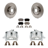 Rear Disc Brake Rotors And Ceramic Pads Kit With Calipers For 2012 Audi A5 Quattro