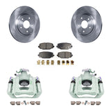 Rear Disc Brake Caliper Rotors And Ceramic Pads Kit For Ram C/V