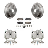 Rear Disc Brake Caliper Rotors And Ceramic Pads Kit For Toyota Highlander