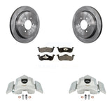 Rear Brake Rotor & Ceramic Pad Kit With Calipers For Ford Expedition Lincoln Navigator