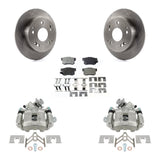 Rear Disc Brake Caliper Rotors And Ceramic Pads Kit For Honda Civic Acura RSX KC8-100356T