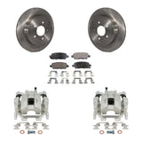 Rear Disc Brake Rotors And Ceramic Pads Kit With Calipers For INFINITI FX35 QX70 FX37