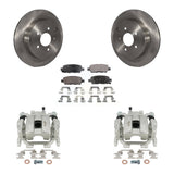 Rear Disc Brake Rotors And Ceramic Pads Kit With Calipers For INFINITI FX35 QX70 FX37