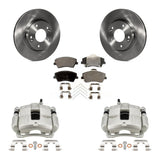 Front Disc Brake Caliper Rotors And Ceramic Pads Kit For Hyundai Elantra KC8-100362T