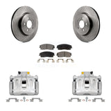 Front Disc Brake Caliper Rotors And Ceramic Pads Kit For Dodge Charger KC8-100368T