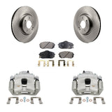 Front Brake Caliper Rotor Ceramic Pad Kit For Hyundai Sonata With Electric Parking KC8-100374T