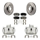 Front Disc Brake Caliper Rotors And Ceramic Pads Kit For Hyundai Sonata Kia Optima KC8-100380T