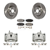 Front Disc Brake Caliper Rotors And Ceramic Pads Kit For Lexus IS250 KC8-100391T