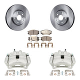 Front Brake Caliper Rotor & Ceramic Pad Kit For Chevrolet Camaro LT LS with 3.6L