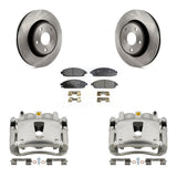 Front Disc Brake Caliper Rotors And Ceramic Pads Kit For Jeep Grand Cherokee Commander KC8-100403T
