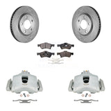 Front Brake Caliper Rotors Ceramic Pad Kit For Dodge Grand Caravan Chrysler Town