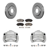 Front Disc Brake Caliper Rotor & Ceramic Pad Kit For Dodge Caravan Grand Chrysler Town KC8-100406T