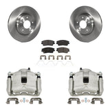 Front Disc Brake Caliper Rotors And Ceramic Pads Kit For Hyundai Tucson Kia Sportage KC8-100411T