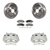 Front Disc Brake Rotors And Ceramic Pads Kit With Calipers For Dodge Ram 1500