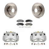 Front Disc Brake Caliper Rotors And Ceramic Pads Kit For Dakota Dodge Ram KC8-100421T