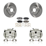 Front Disc Brake Caliper Rotors And Ceramic Pads Kit For Honda Civic KC8-100428T