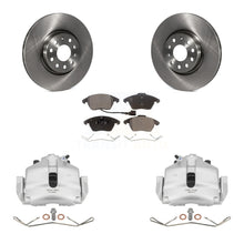 Charger l'image dans la galerie, Front Disc Brake Rotor Ceramic Pad Kit With Calipers For Volkswagen Jetta Audi A3 Golf
