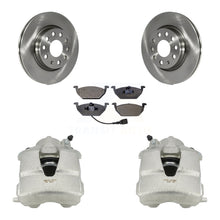 Load image into Gallery viewer, Front Disc Brake Rotors And Ceramic Pads Kit With Calipers For Volkswagen Jetta