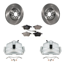 Charger l'image dans la galerie, Front Disc Brake Caliper Rotors &amp; Ceramic Pad Kit For 2005 Volkswagen Jetta 2.5L