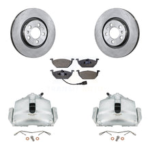 Charger l'image dans la galerie, Front Disc Brake Caliper Rotors &amp; Ceramic Pad Kit For 2006 Volkswagen Jetta 2.0L