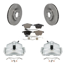 Charger l'image dans la galerie, Front Disc Brake Caliper Rotors And Ceramic Pads Kit For 2010 Volkswagen CC 3.6L