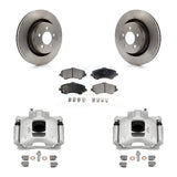 Front Disc Brake Caliper Rotors And Ceramic Pads Kit For Dodge Nitro KC8-100463T