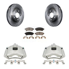 Front Brake Rotors Ceramic Pad Kit With Calipers For Pontiac Grand Prix Buick LaCrosse