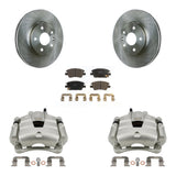Front Disc Brake Caliper Rotors And Ceramic Pads Kit For Chevrolet Cruze Bolt EV Volt KC8-100487T