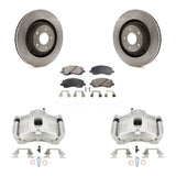 Front Disc Brake Caliper Rotors And Ceramic Pads Kit For 2012 Chrysler 200 Dodge Avenger KC8-100494T