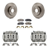 Front Disc Brake Caliper Rotors And Ceramic Pads Kit For 2005-2010 Honda Odyssey KC8-100504T
