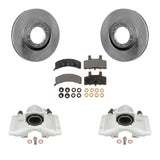 Front Disc Brake Rotor Ceramic Pad Kit With Calipers For Cadillac DeVille Fleetwood 60