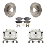 Front Disc Brake Caliper Rotor And Ceramic Pad Kit For 2009 Ford F-150 With 6 Lug Wheels KC8-100521T