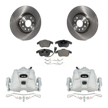 Charger l'image dans la galerie, Front Brake Rotor &amp; Ceramic Pad Kit With Calipers For Volkswagen Passat Tiguan Audi Q3