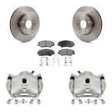 Front Disc Brake Caliper Rotors And Ceramic Pads Kit For Honda Civic KC8-100542T