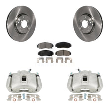 Charger l'image dans la galerie, Front Brake Rotors &amp; Ceramic Pad Kit With Calipers For Acura TL Automatic transmission
