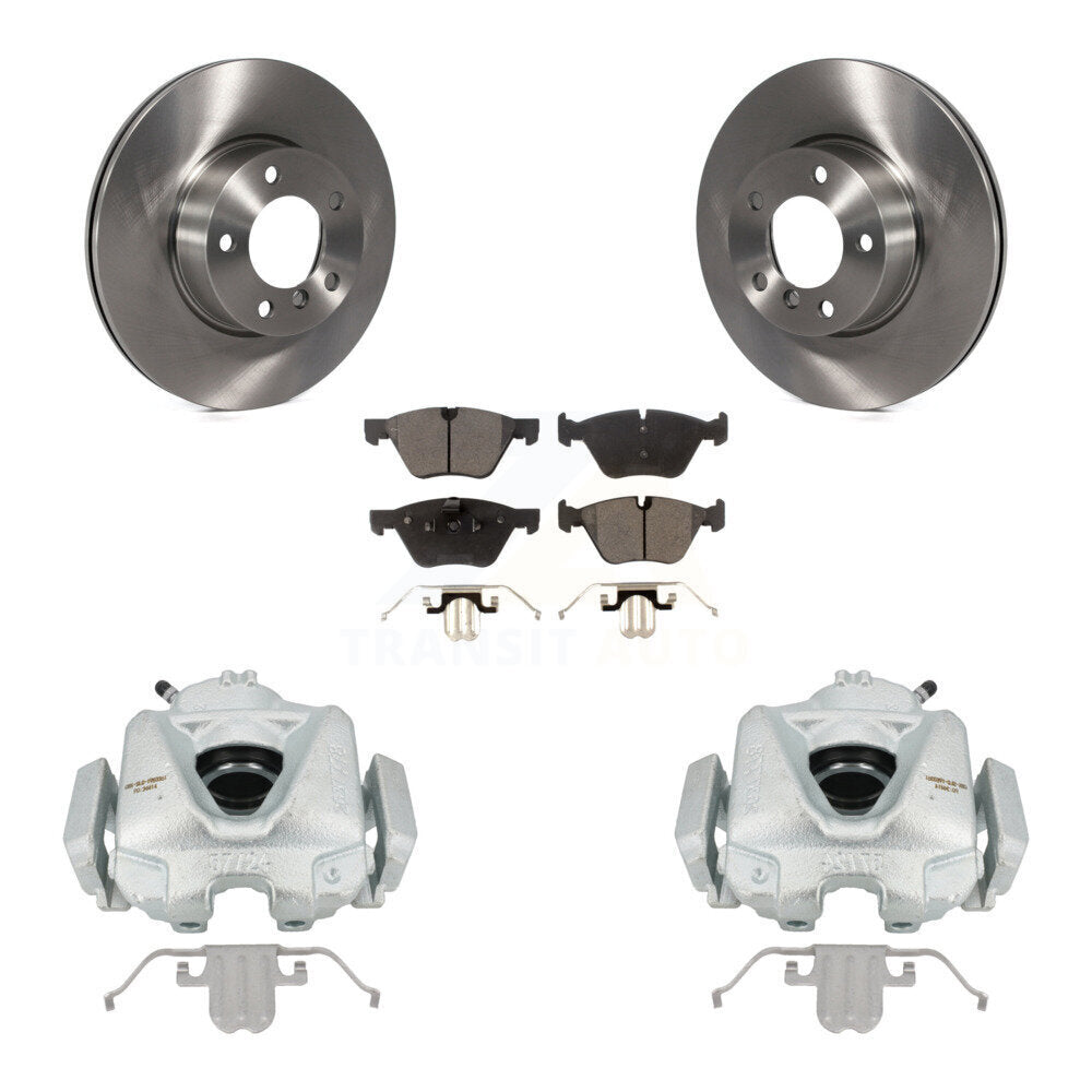Front Disc Brake Rotors And Ceramic Pads Kit With Calipers For 2008 BMW 328xi To 08 07